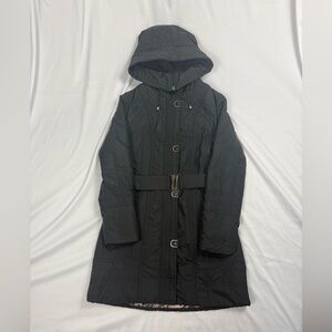 Women's Black Quilted Ski Jacket